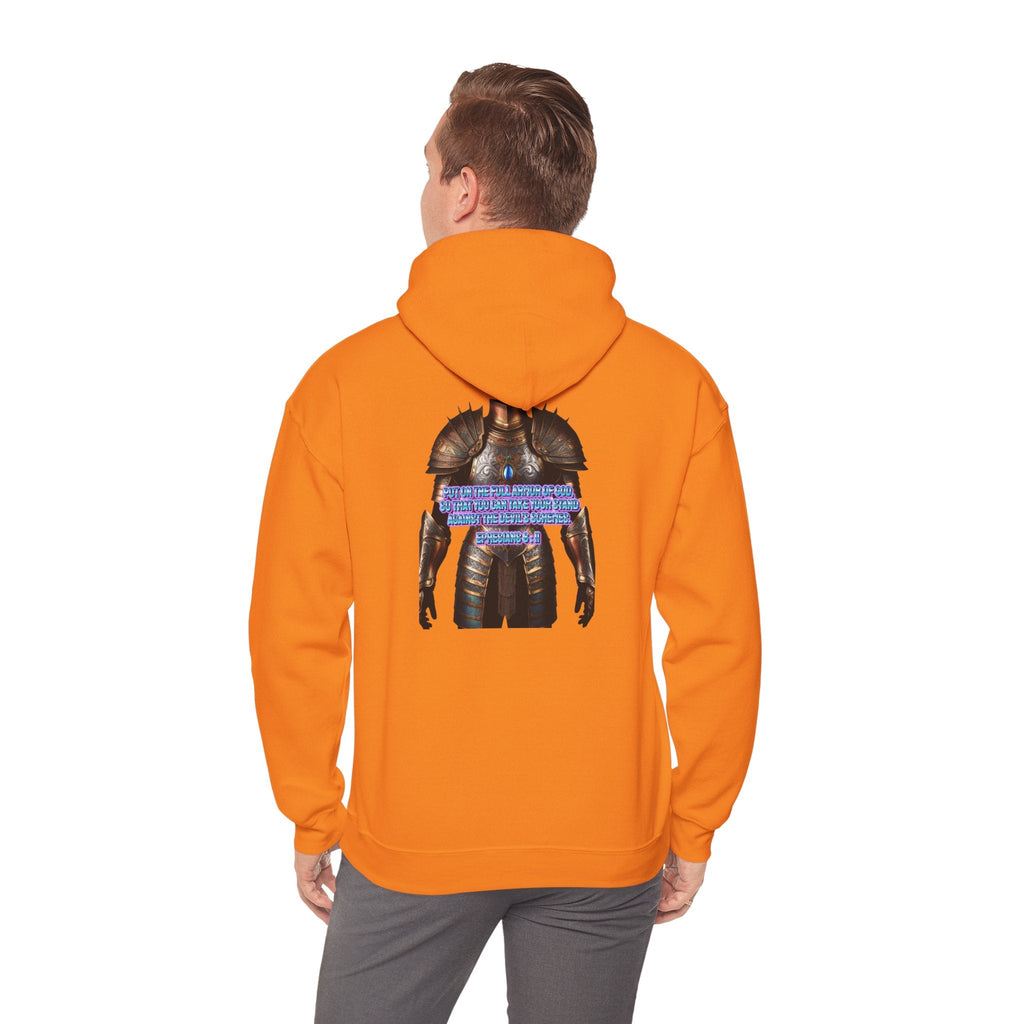 Religious Graphic Armor Of God Design - Unisex Heavy Blend™ Hooded Sweatshirt Printify
