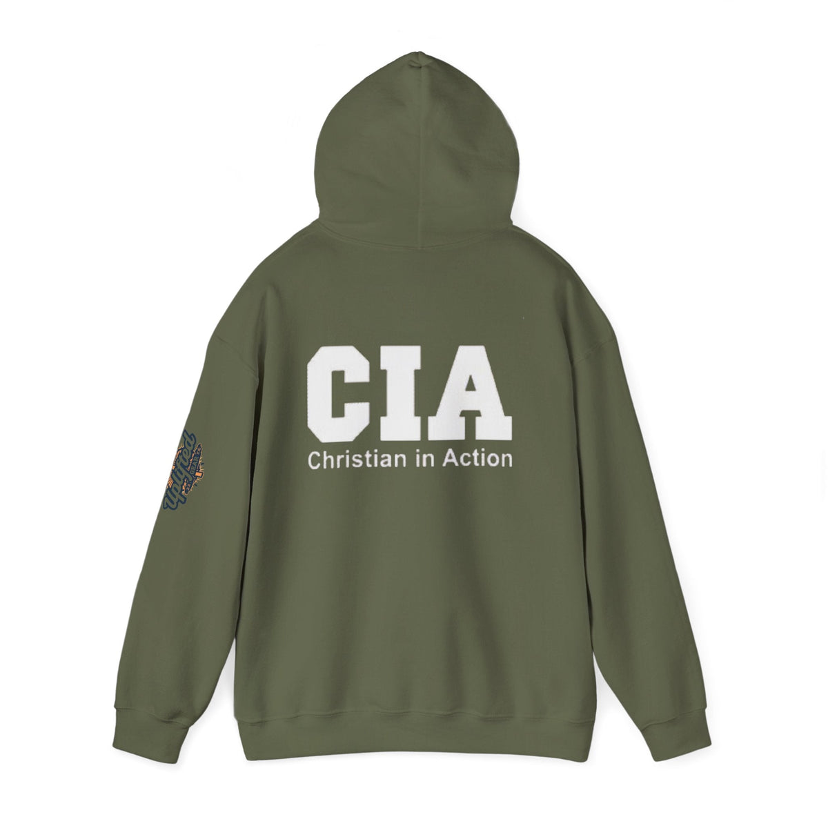 CIA Christian in Action Hoodie - Funny Faith Parody Hoodie - Mission Ready Apparel Printify