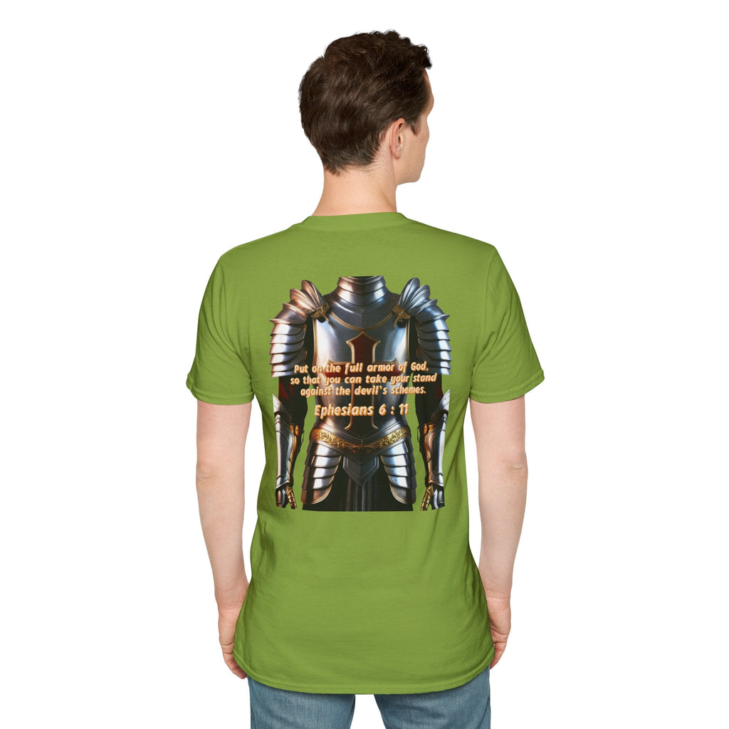 Religious Graphic Armor Of God Design - Unisex Softstyle T-Shirt Printify