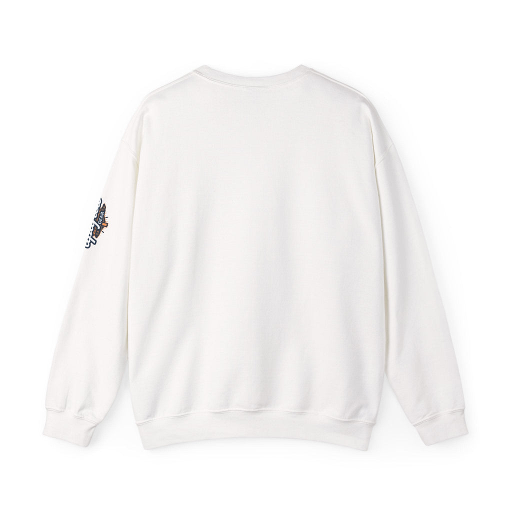Jesus Is My Superhero Crewneck Sweatshirt Printify