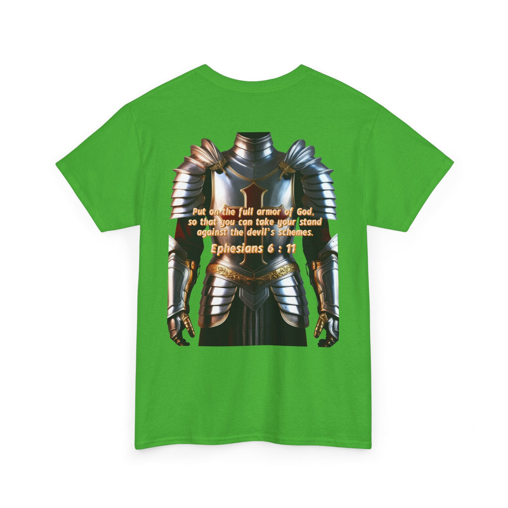 Religious Graphic Armor Of God Design - Unisex Heavy Cotton Tee Printify