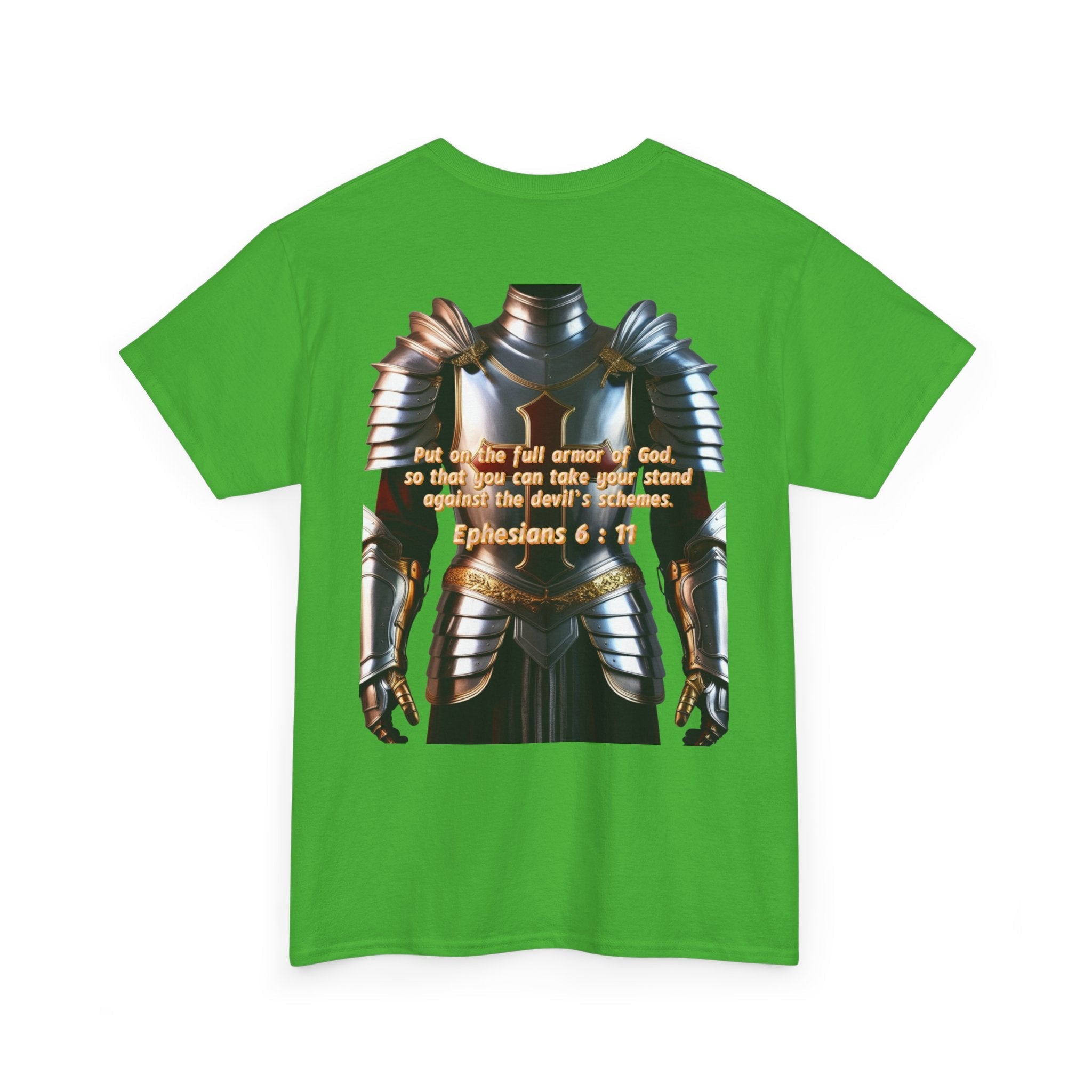 Religious Graphic Armor Of God Design - Unisex Heavy Cotton Tee Printify