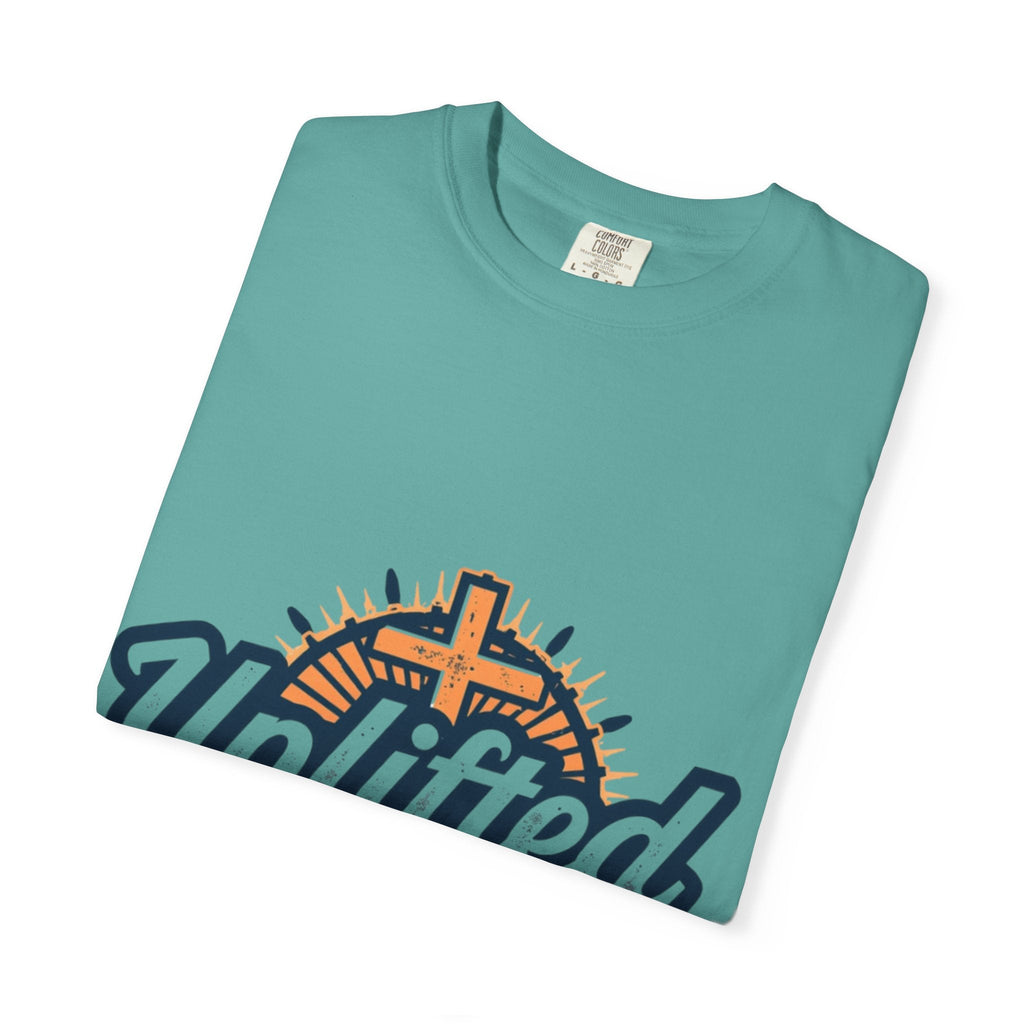 Uplifted Gear Christian T-Shirt – Bold Logo Faith Tee for Inspired Living Printify