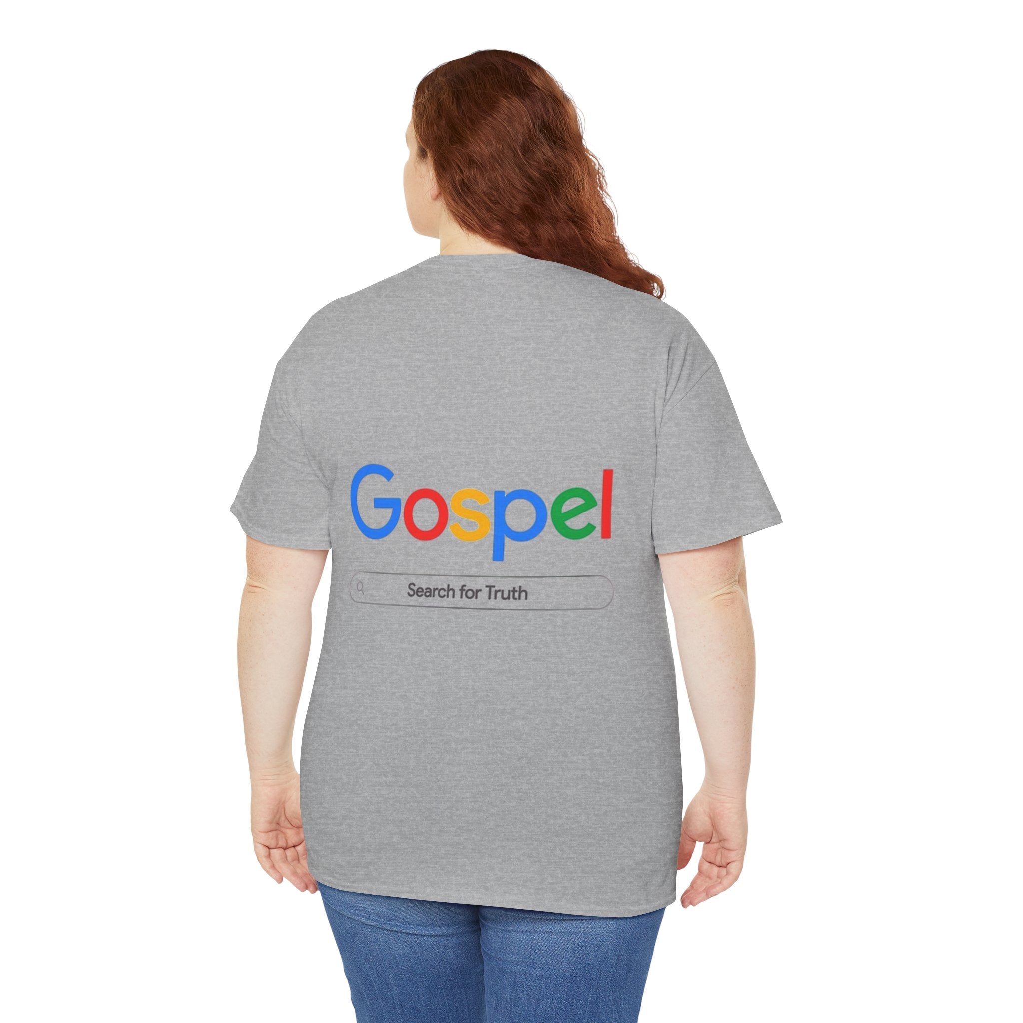 Gospel Graphic Tee — "Gospel" Colorful Logo Christian T-Shirt Printify