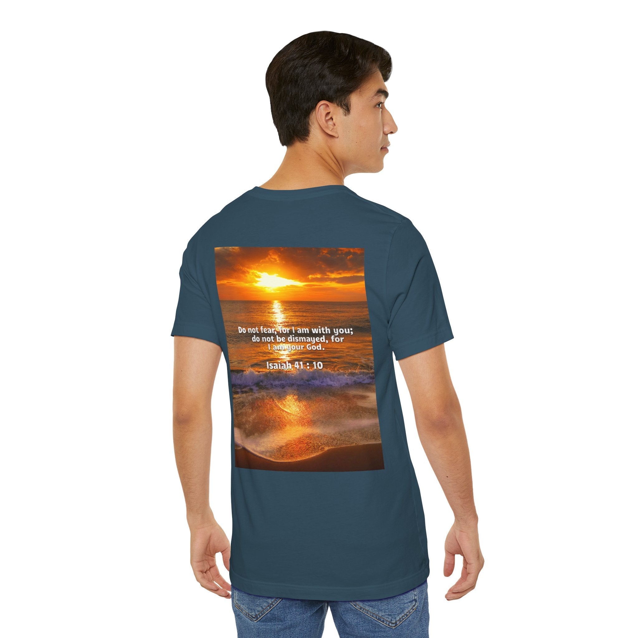 Bible Verse Unisex - Isaiah 41 : 10 Jersey Short Sleeve Tee Printify