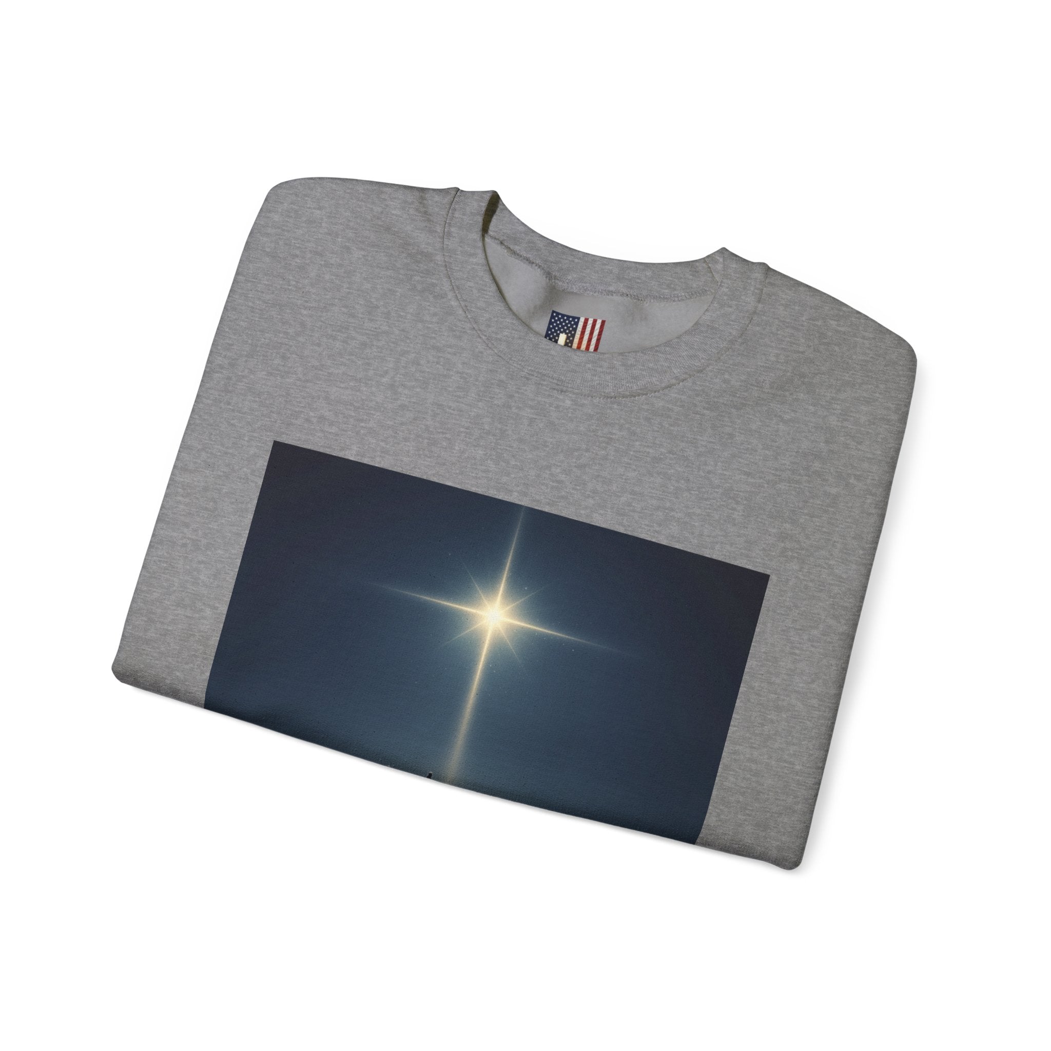 3 Wise Men Sweatshirt – Magi Camels Nativity Journey Christian Christmas Sweatshirt for Epiphany Faith & Holy Night Printify