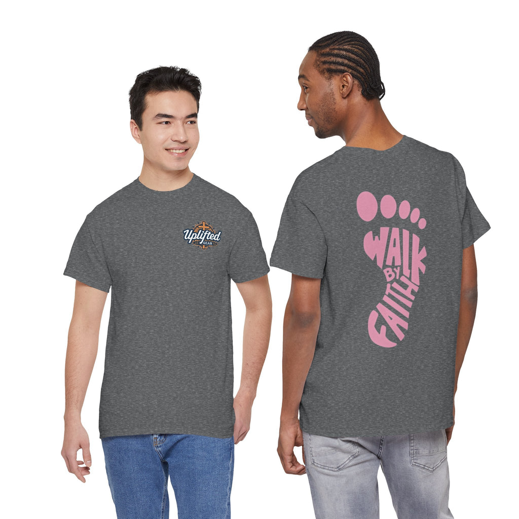 Walk By Faith Footprint T-Shirt Printify