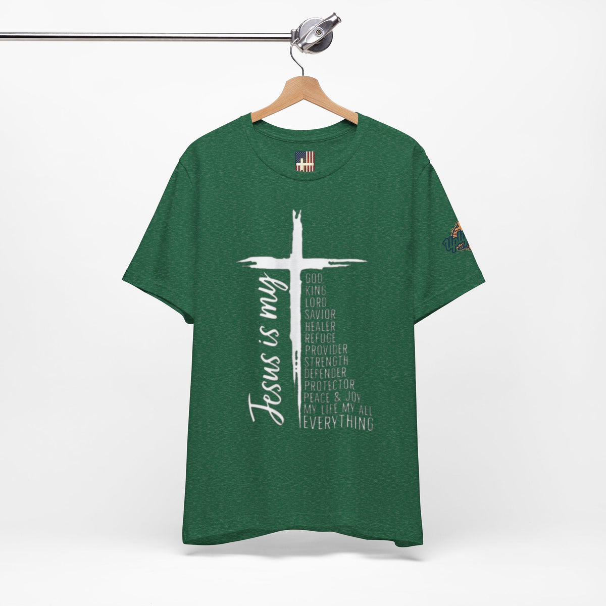 Jesus Is My Everything T-shirt – Cross List God King Lord Savior Christian T-shirt for Total Surrender Faith Printify