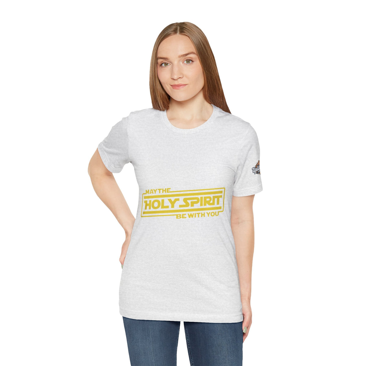 May the Holy Spirit Be With You T-shirt - Christian Star Wars Parody T-shirt Printify