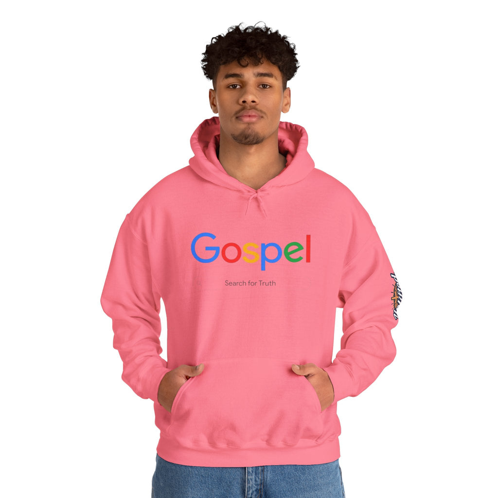 Gospel Hoodie — "Search for Truth" Christian Faith Pullover Printify