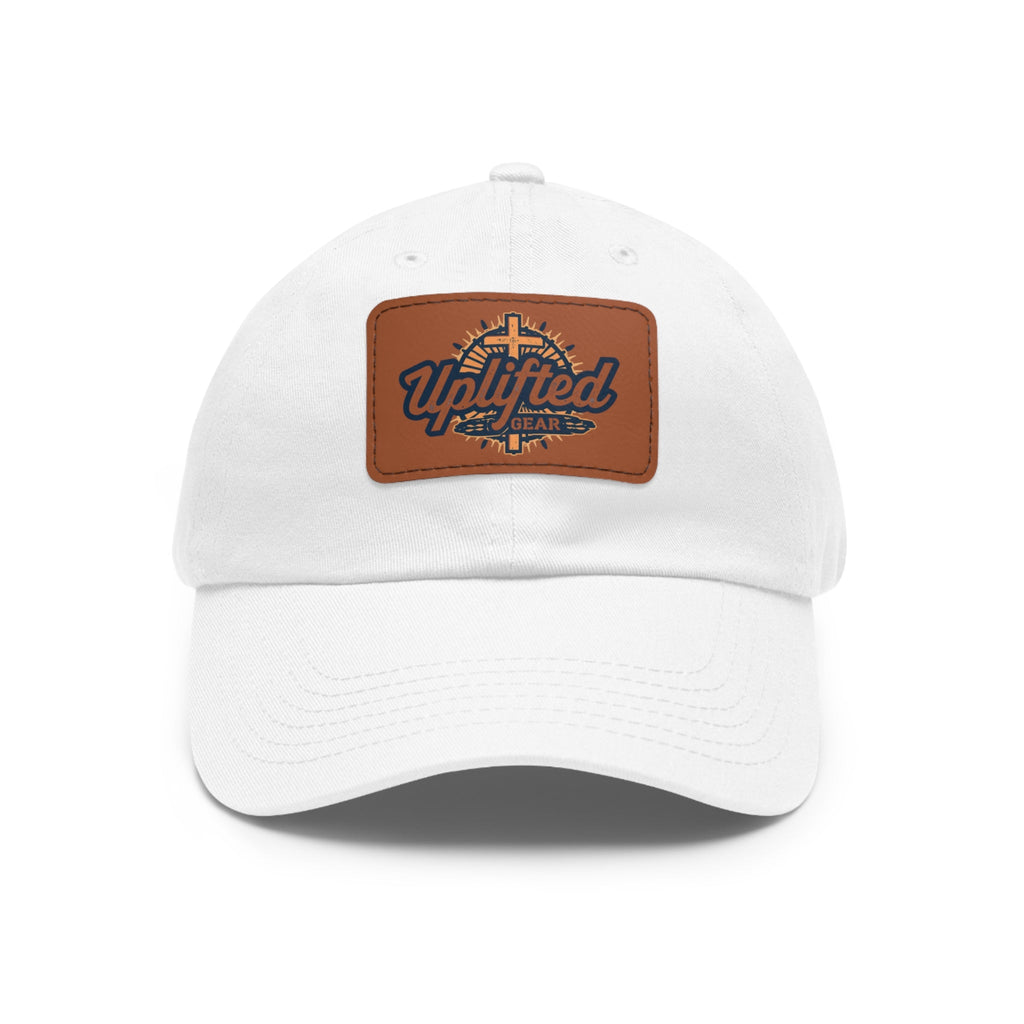 Uplifted Gear Dad Hat Christian Brand Rectangle Printify