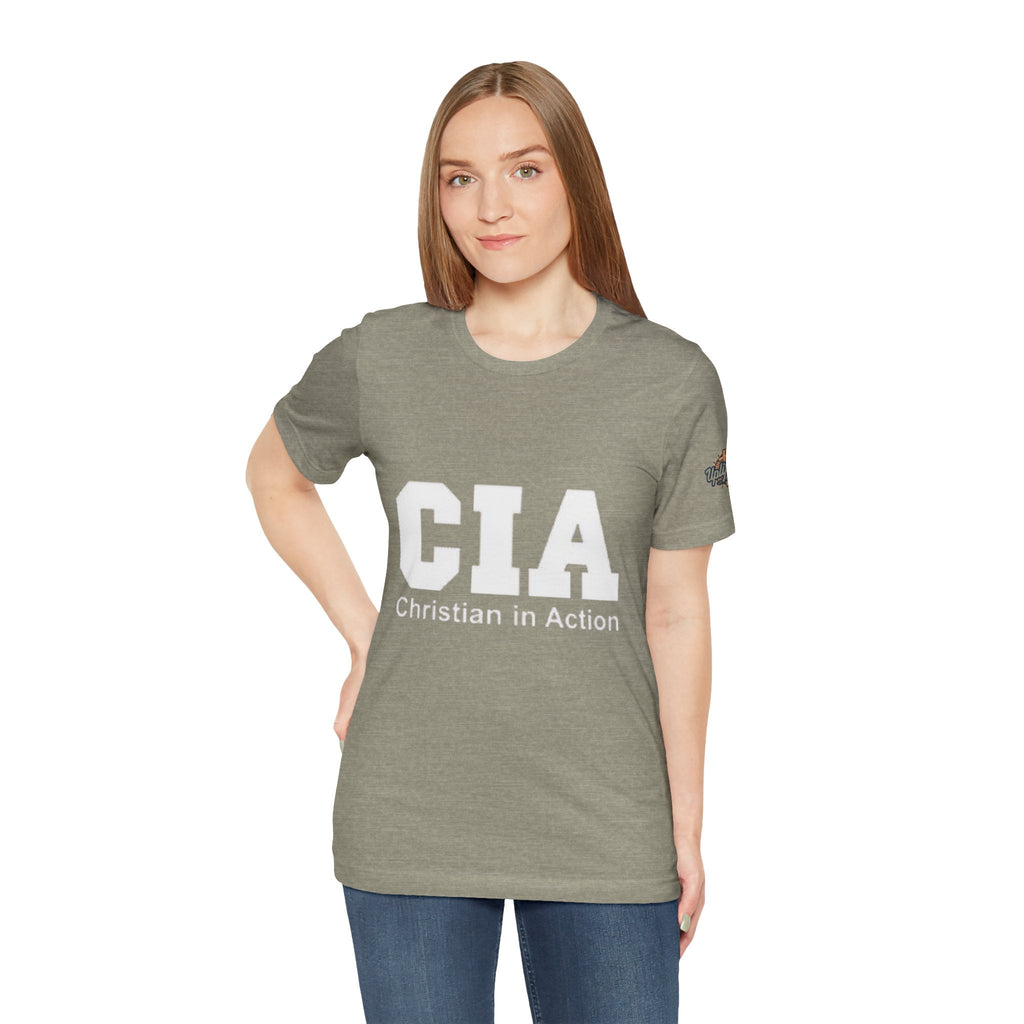CIA Christian in Action T-shirt - Funny Faith Parody T-shirt - Mission Ready Apparel Printify