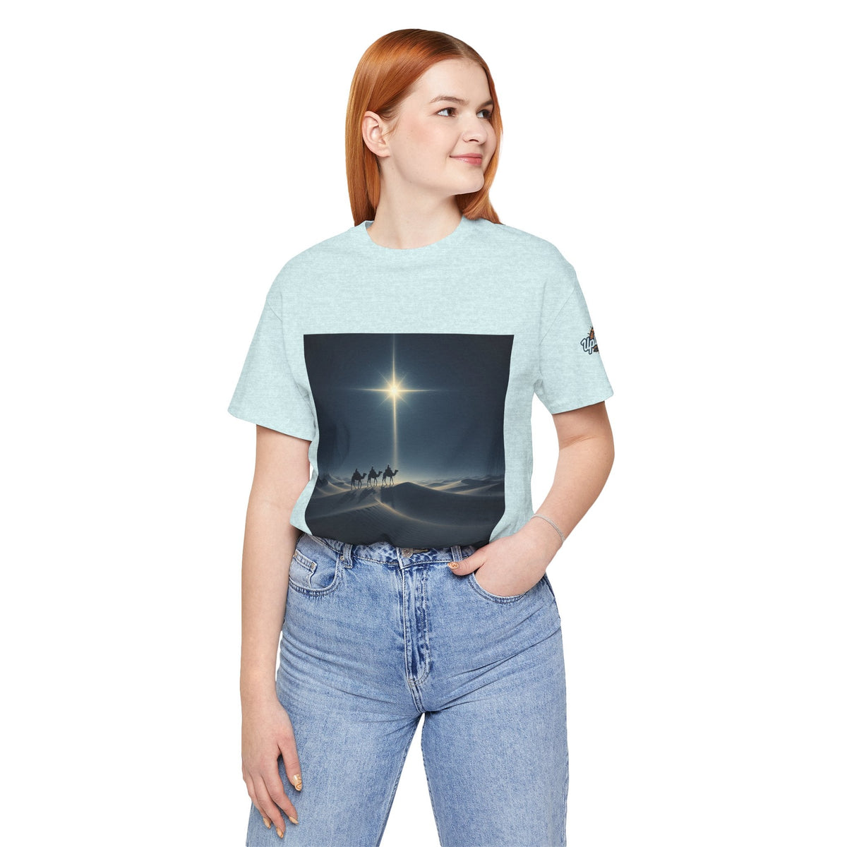 3 Wise Men T-shirt – Magi Camels Nativity Journey Christian Christmas T-shirt for Epiphany Faith & Holy Night Printify