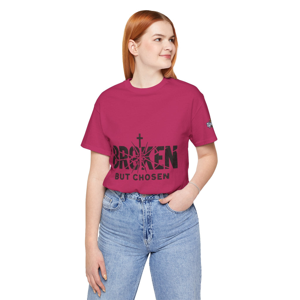 Broken But Chosen T-Shirt — Inspirational Faith Graphic Tee Printify
