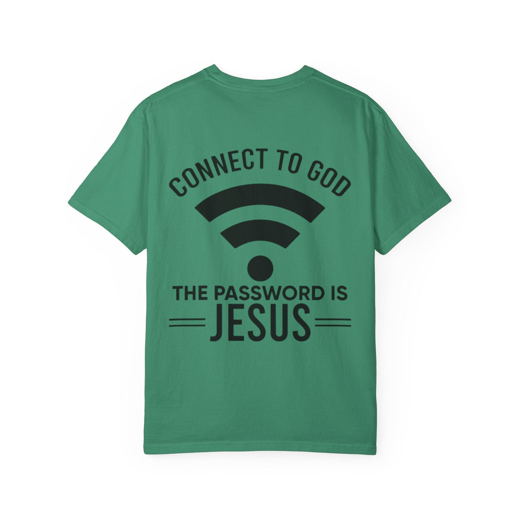 Connect to God T-shirt - WIFI Password is Jesus - Funny Christian Faith T-shirt Printify