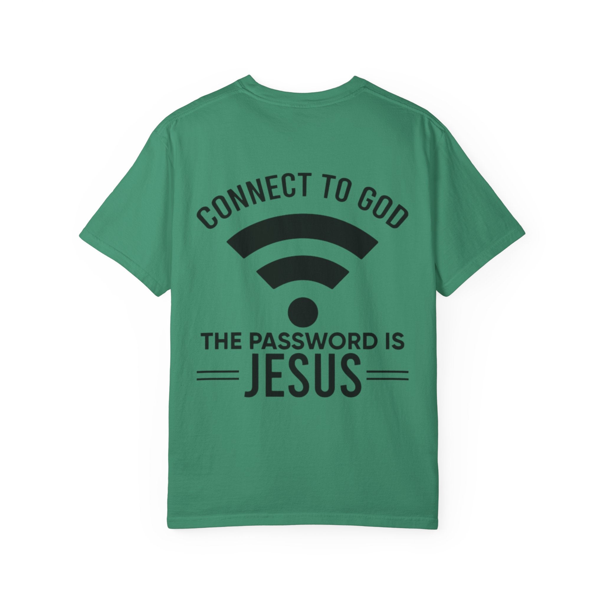 Connect to God T-shirt - WIFI Password is Jesus - Funny Christian Faith T-shirt Printify