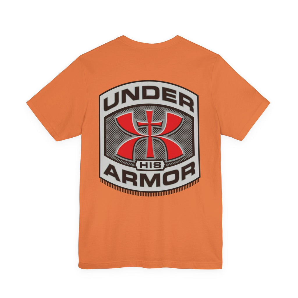 Under HIS Armor Christian T-Shirt — Faith-Inspired Under Armour Style Printify