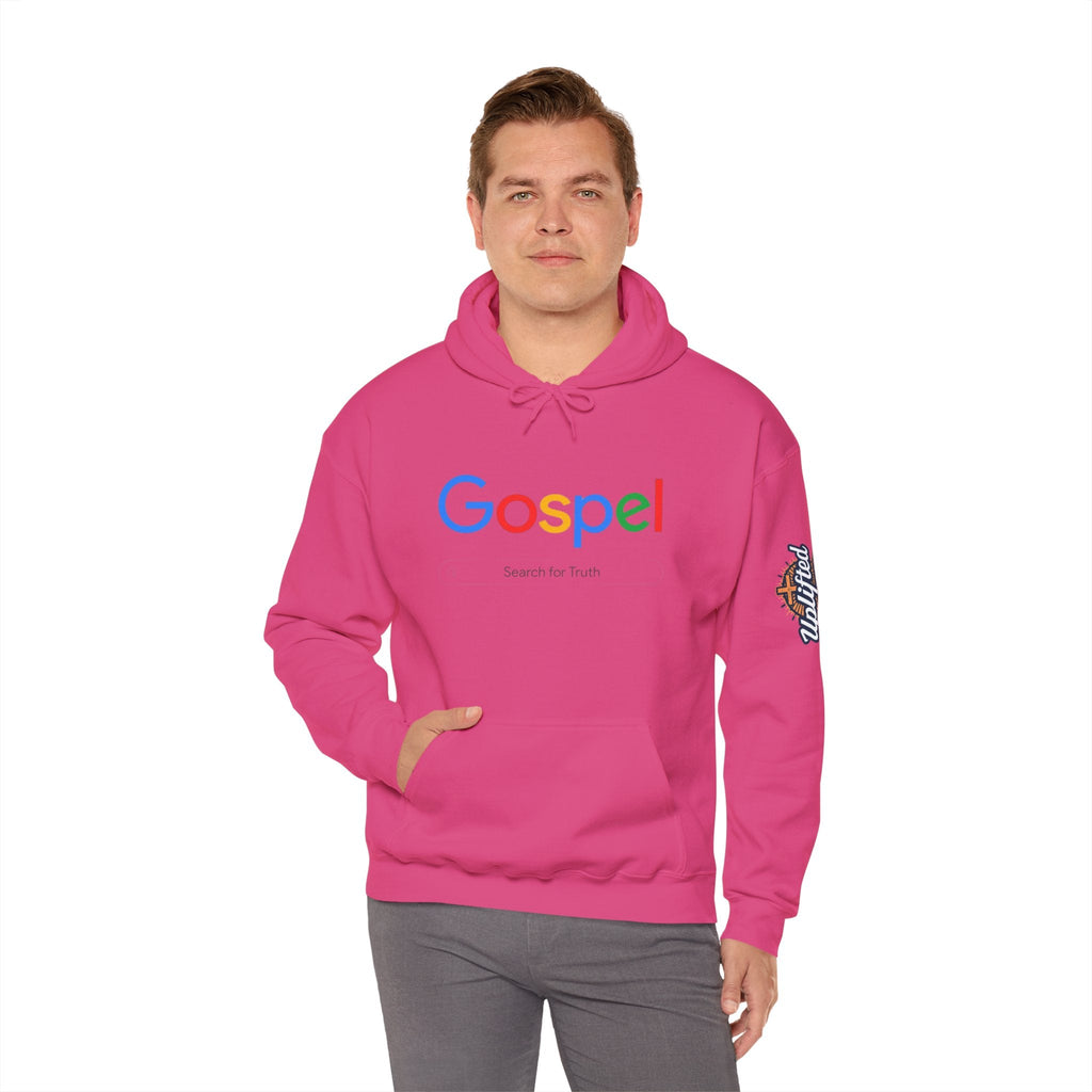 Gospel Hoodie — "Search for Truth" Christian Faith Pullover Printify