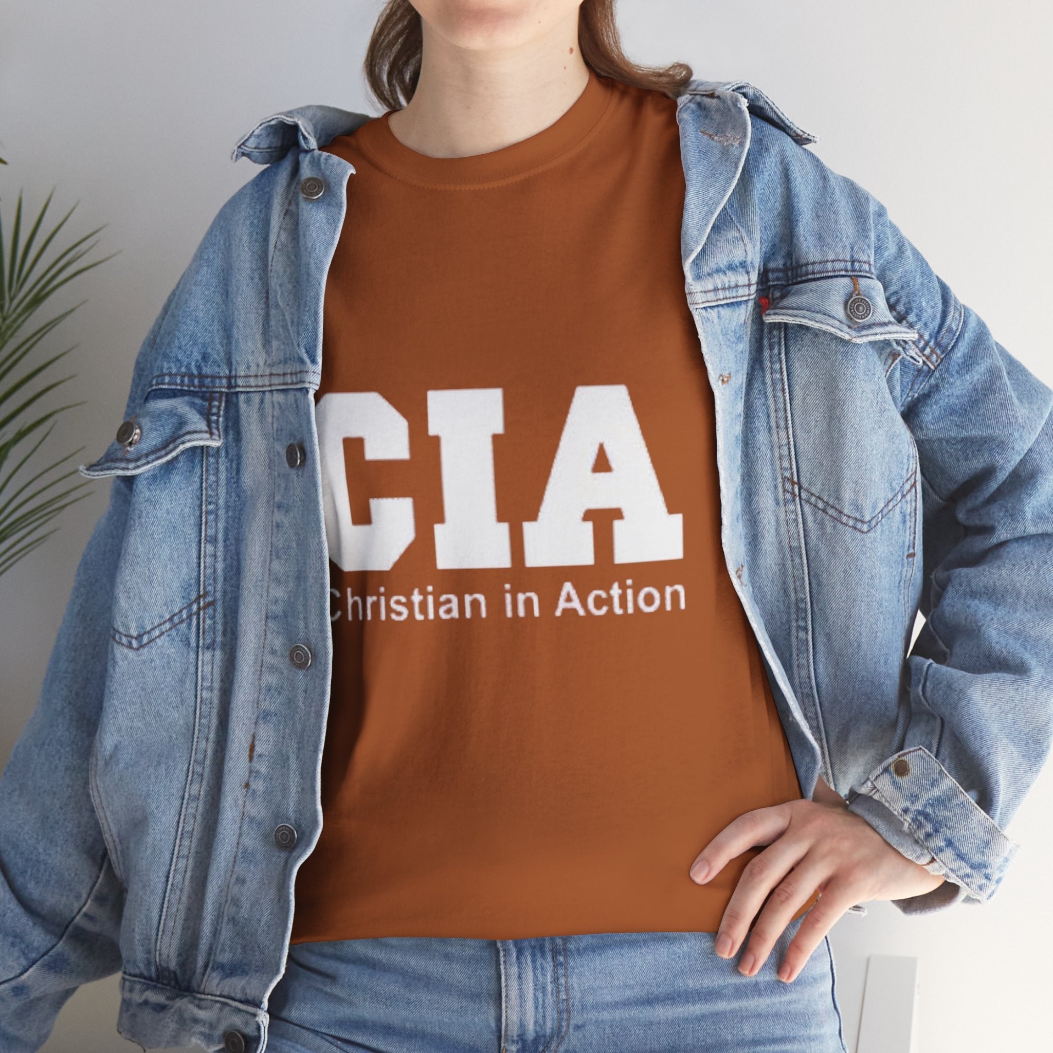 CIA Christian in Action T-shirt - Funny Faith Parody T-shirt - Mission Ready Apparel Printify