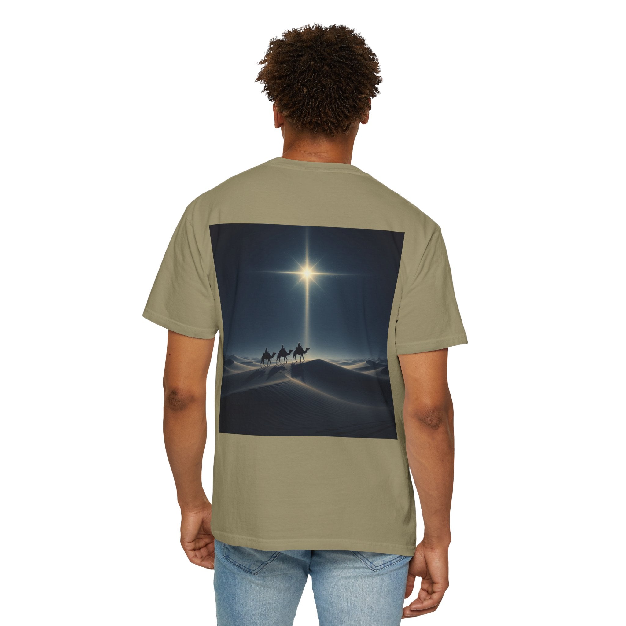 3 Wise Men T-shirt – Magi Camels Nativity Journey Christian Christmas T-shirt for Epiphany Faith & Holy Night Printify