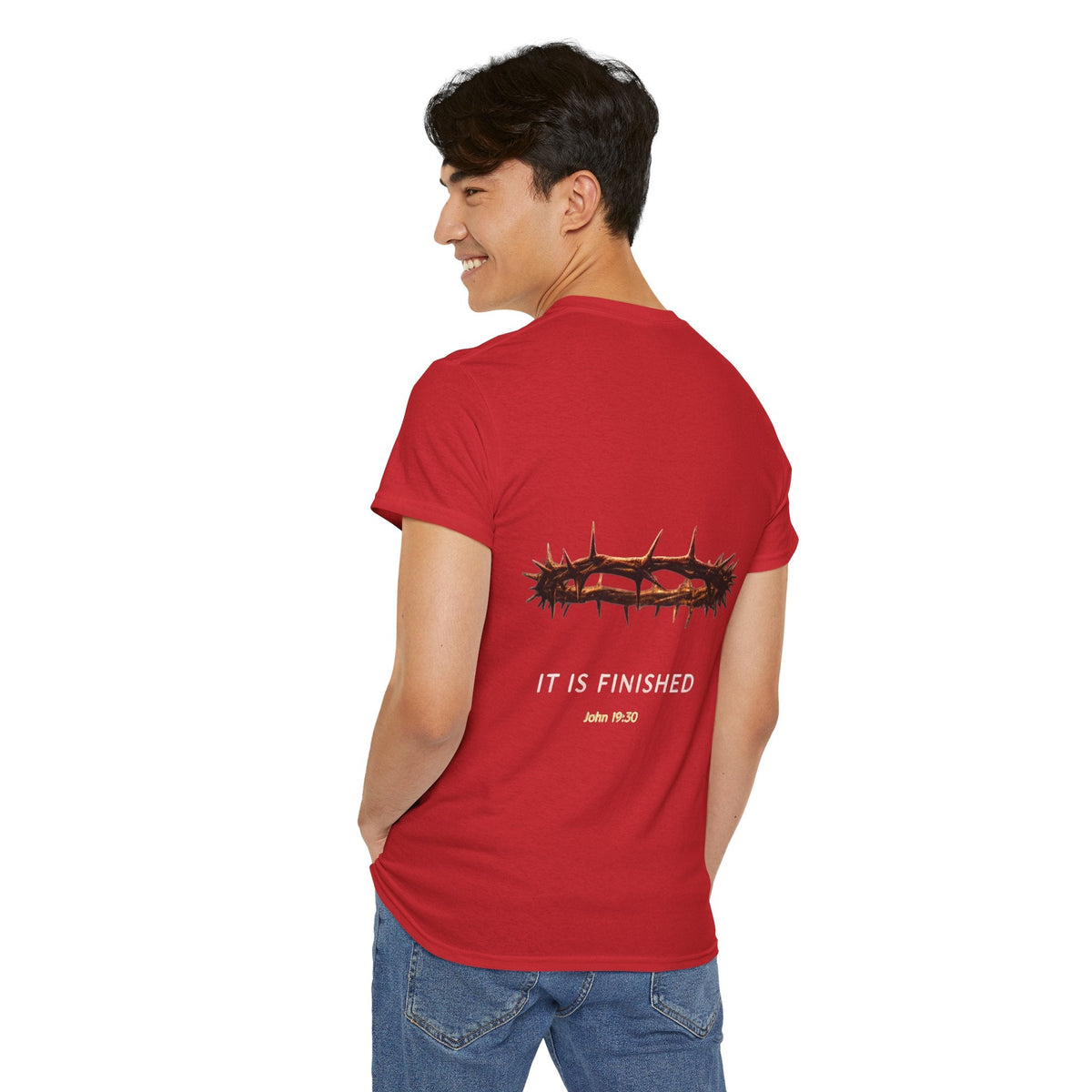 It Is Finished Crown of Thorns Tee — Christian John 19:30 Faith Shirt Printify