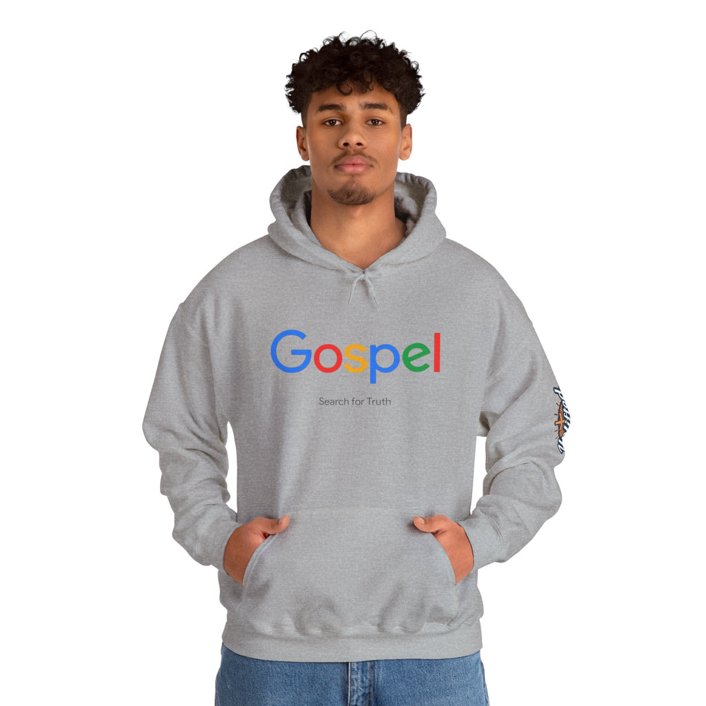 Gospel Hoodie — "Search for Truth" Christian Faith Pullover Printify
