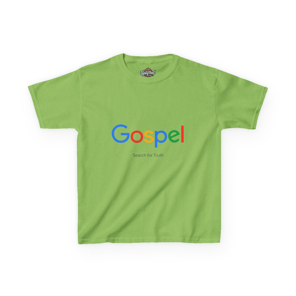 Kids Tee — "Gospel" Colorful Search-Style Logo Printify