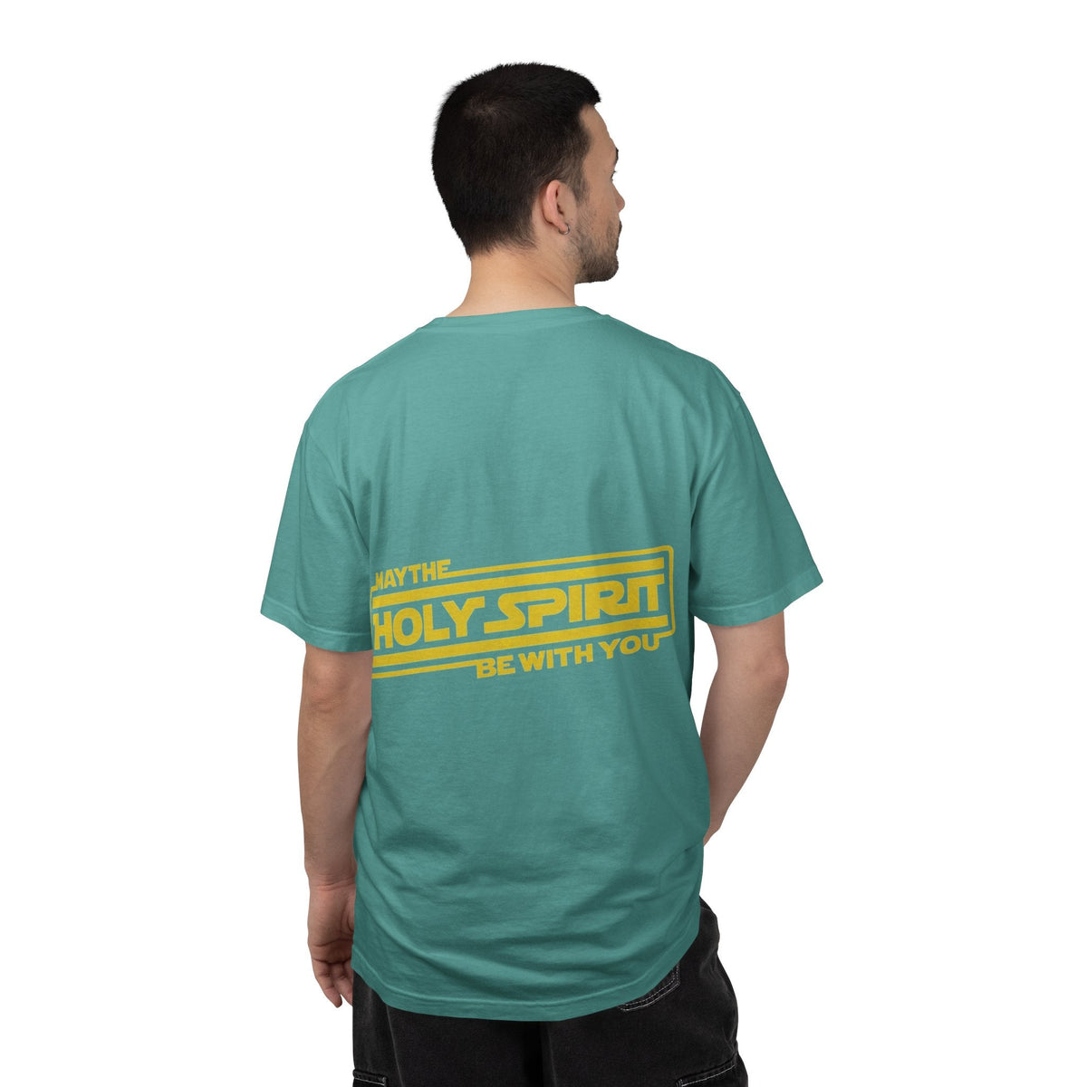May the Holy Spirit Be With You T-shirt - Christian Star Wars Parody T-shirt Printify
