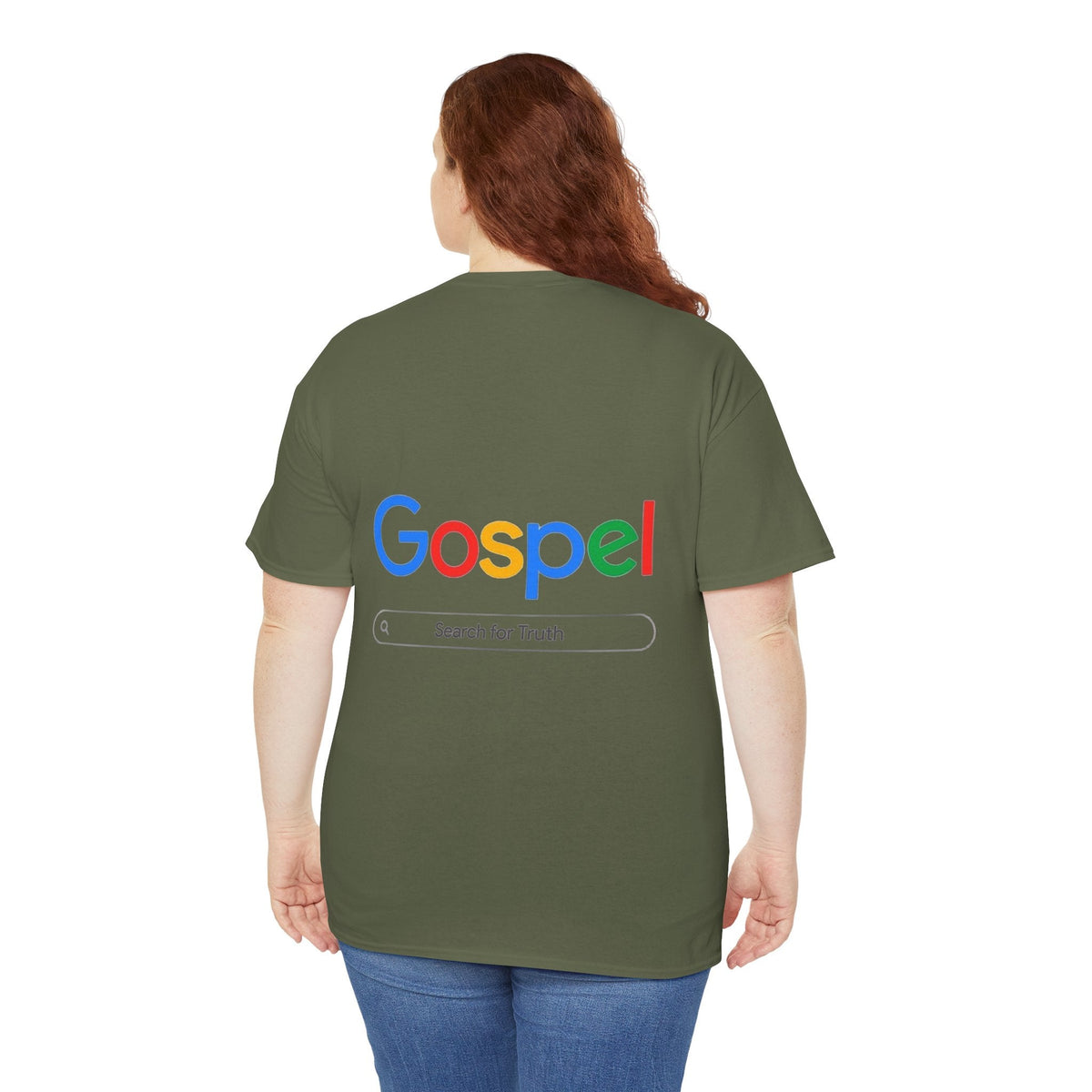 Gospel Graphic Tee — "Gospel" Colorful Logo Christian T-Shirt Printify