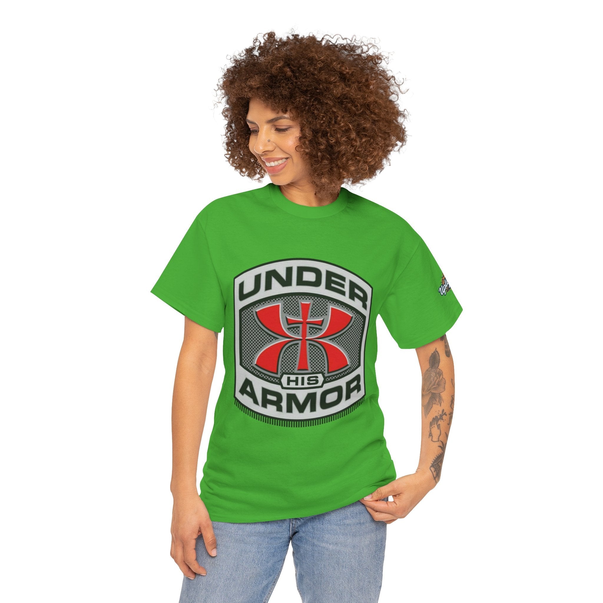 Under HIS Armor Christian T-Shirt — Faith-Inspired Under Armour Style Printify