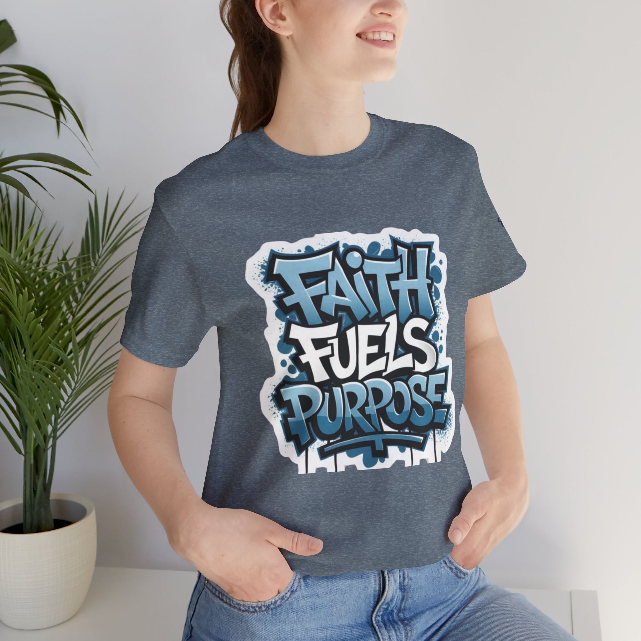 Faith Fuels Purpose T-shirt – Inspirational Christian T-shirt for Divine Drive & Unstoppable Belief Printify