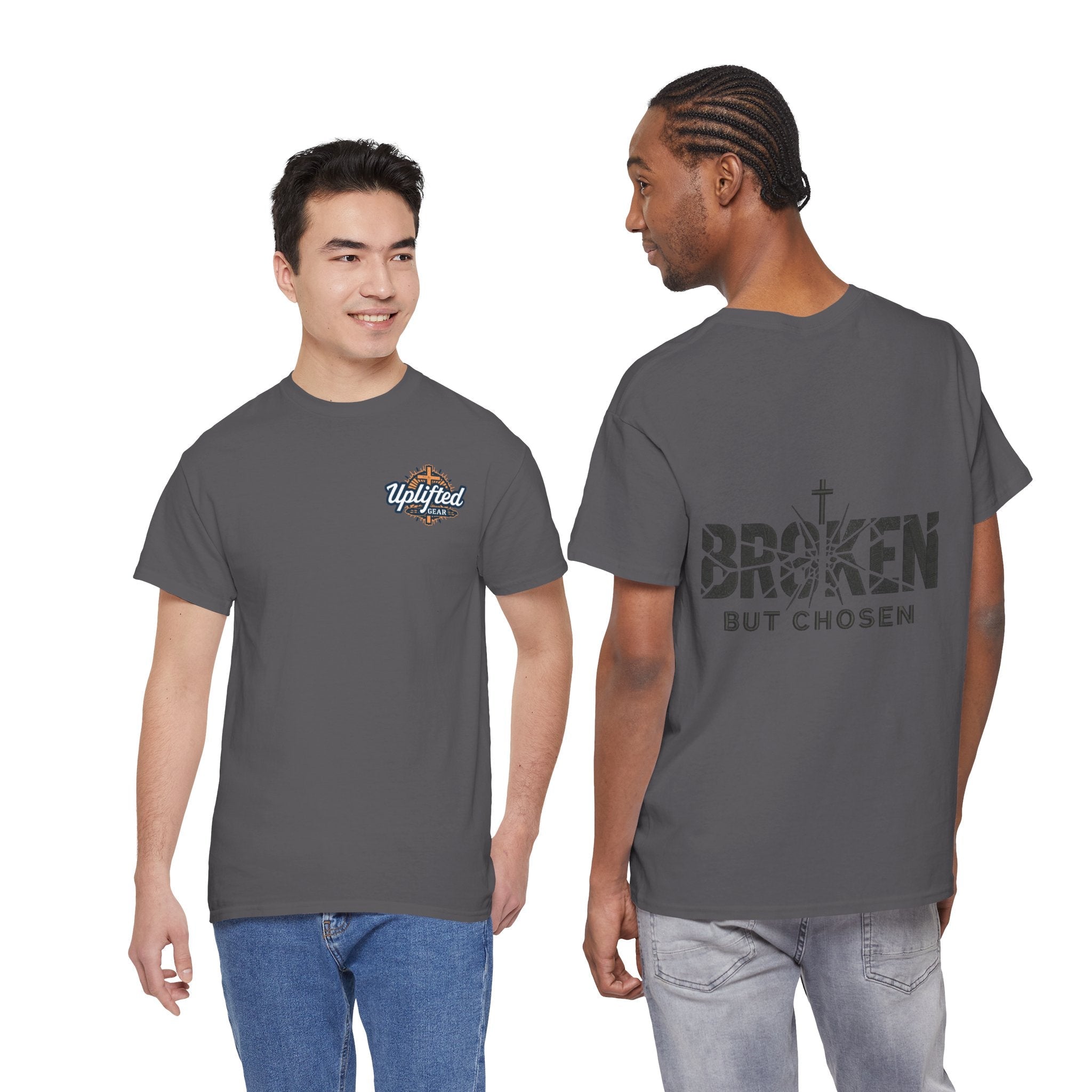 Broken But Chosen T-Shirt — Inspirational Faith Graphic Tee Printify