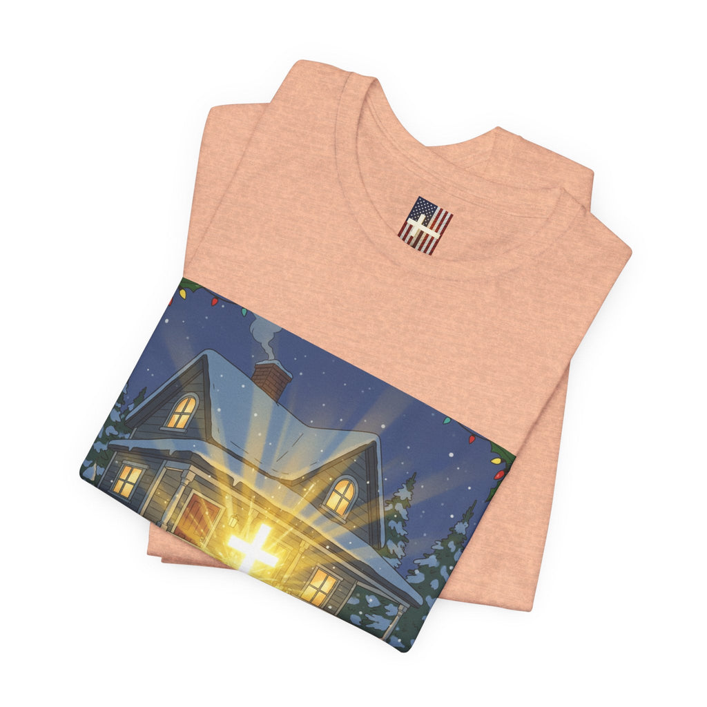 A Major Award This Christmas T-shirt – Fragile Leg Lamp Parody Cross Unboxing Christian T-shirt for Hilarious Faith & Holiday Glow Printify