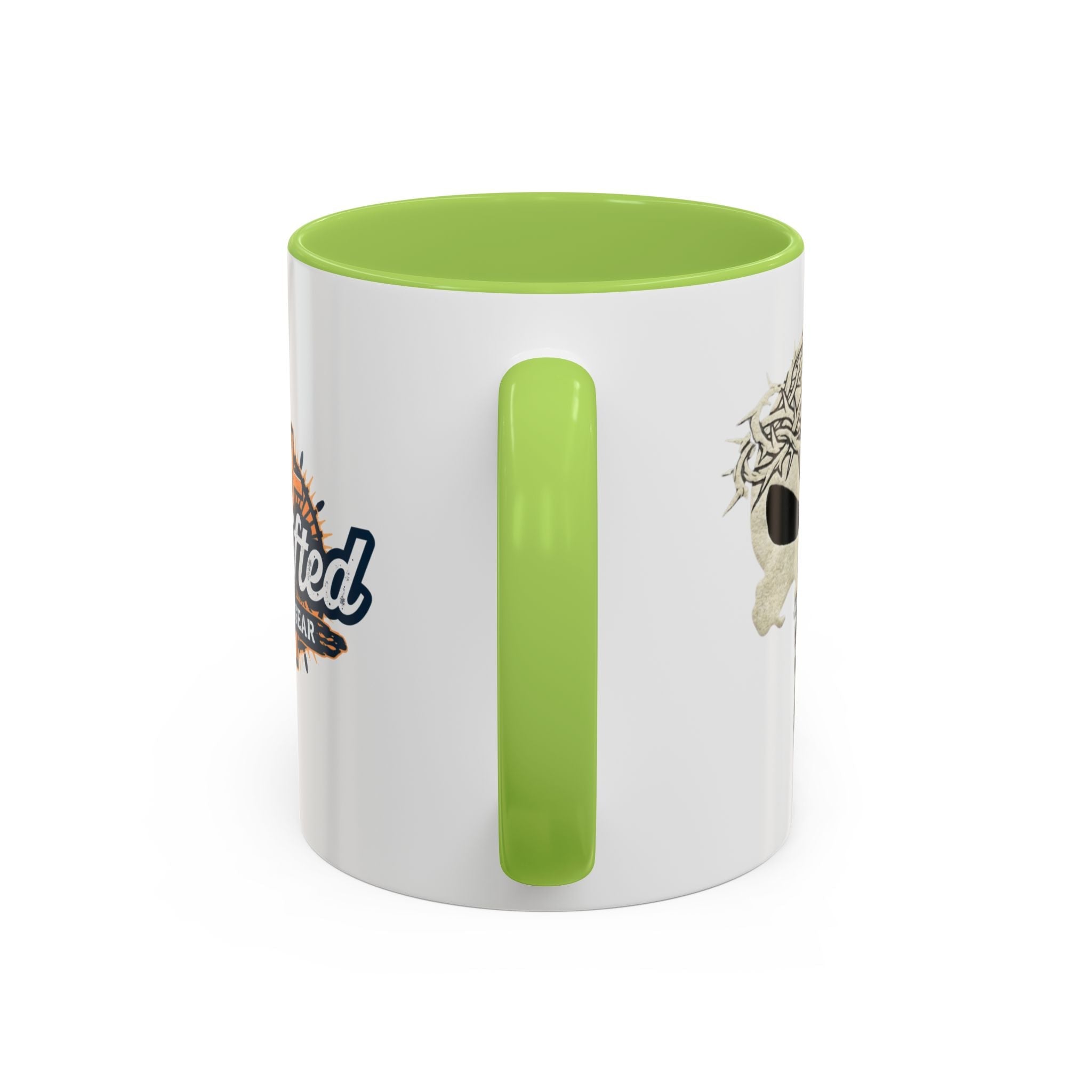 Christian Skull Coffee Mug — Crown of Thorns “Warrior Faith” (11/15 oz) Printify