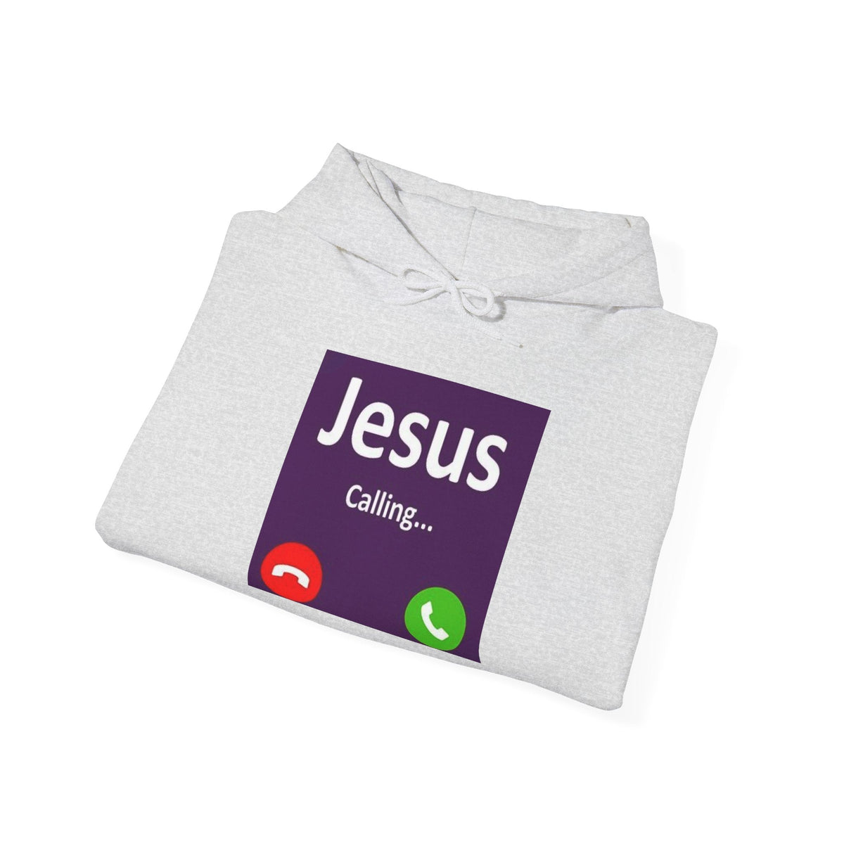 Jesus Calling Hoodie – Funny Cell Phone Screen Christian Sweatshirt for Divine Connection & Faith Humor Printify