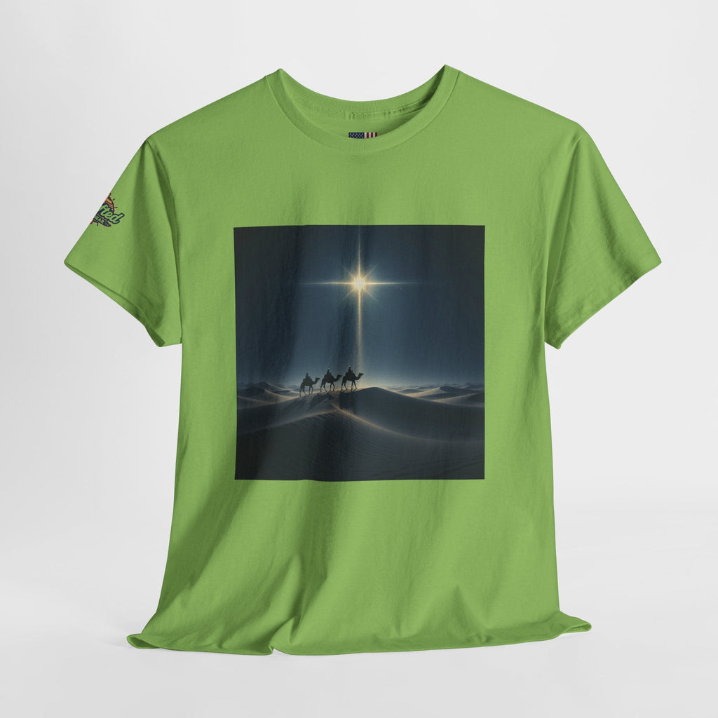 3 Wise Men T-shirt – Magi Camels Nativity Journey Christian Christmas T-shirt for Epiphany Faith & Holy Night Printify