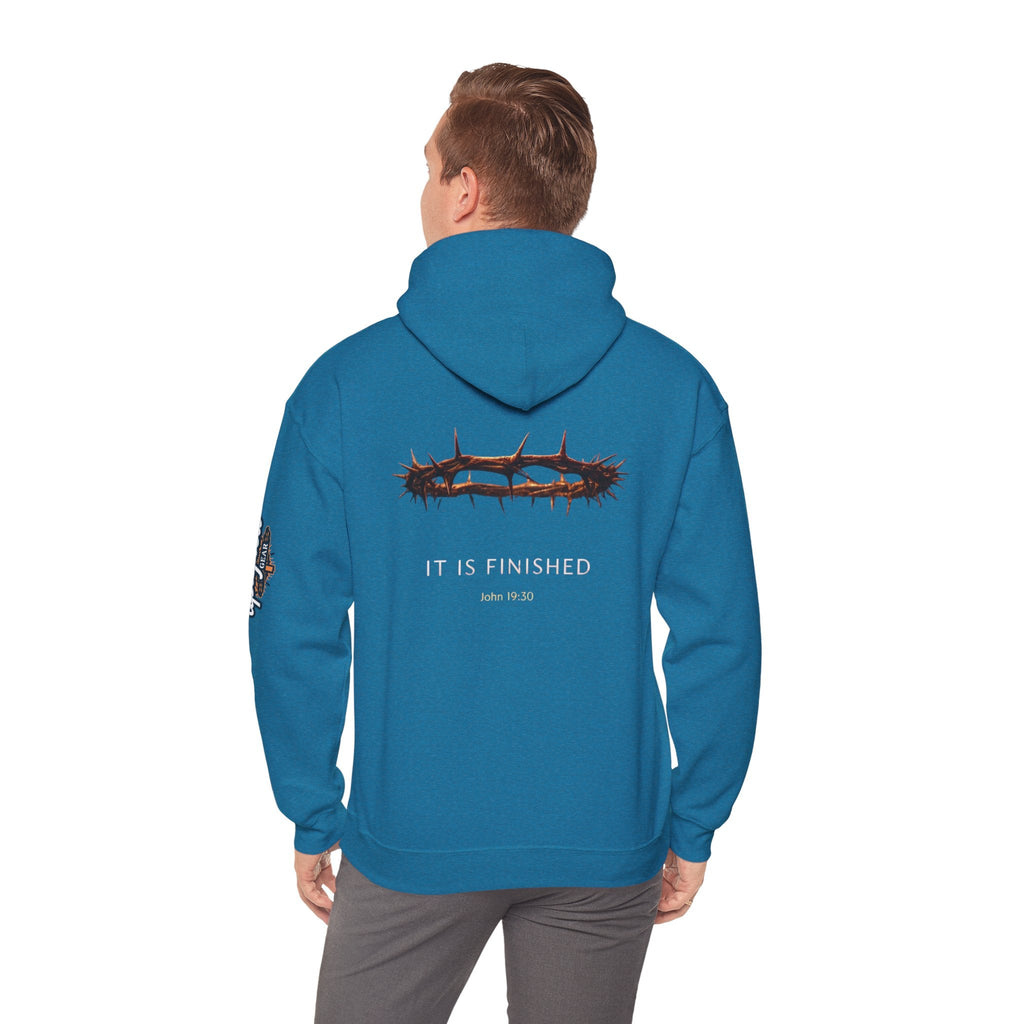 It Is Finished Crown of Thorns Hoodie — Christian John 19:30 Faith Hoodie Printify