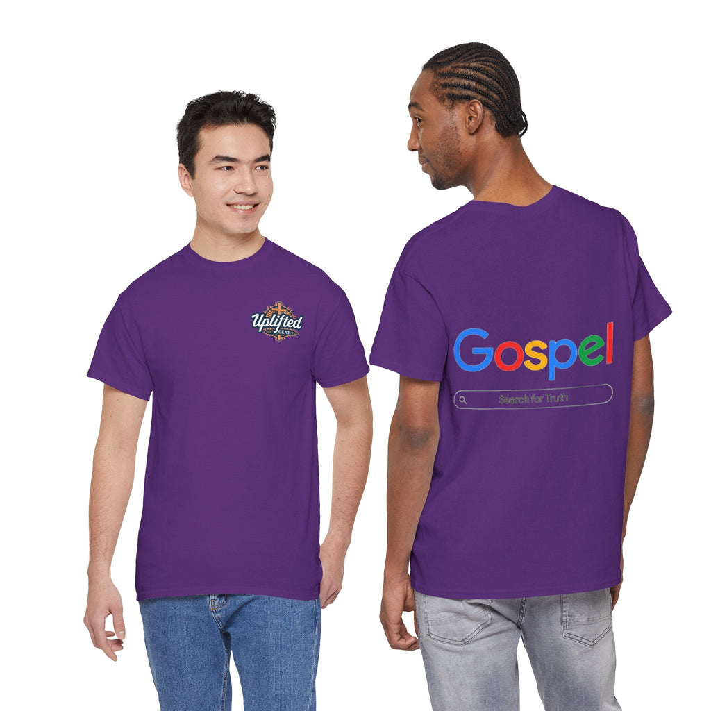 Gospel Graphic Tee — "Gospel" Colorful Logo Christian T-Shirt Printify