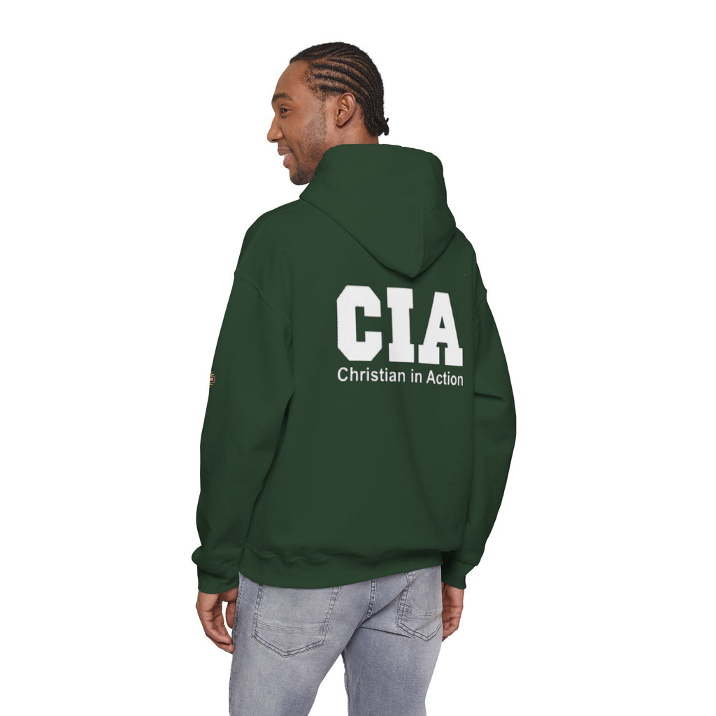 CIA Christian in Action Hoodie - Funny Faith Parody Hoodie - Mission Ready Apparel Printify