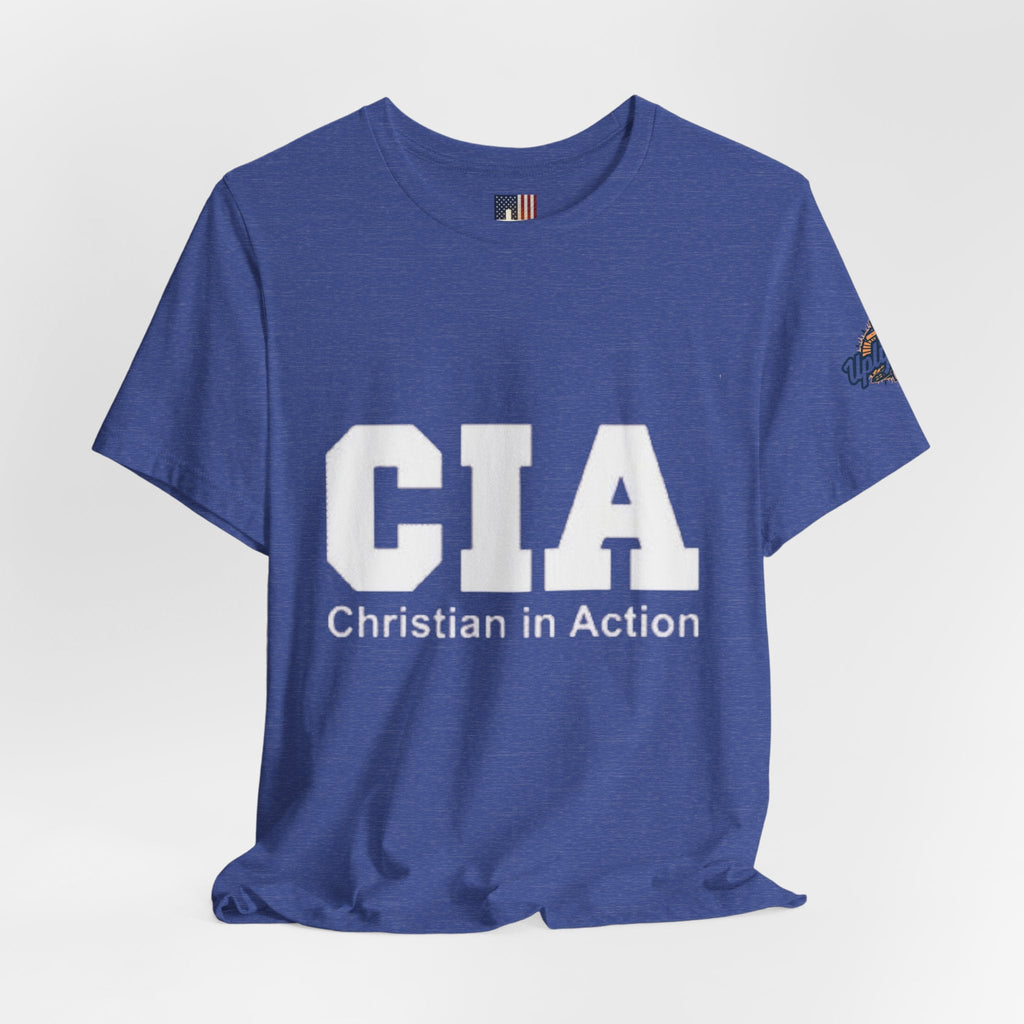 CIA Christian in Action T-shirt - Funny Faith Parody T-shirt - Mission Ready Apparel Printify