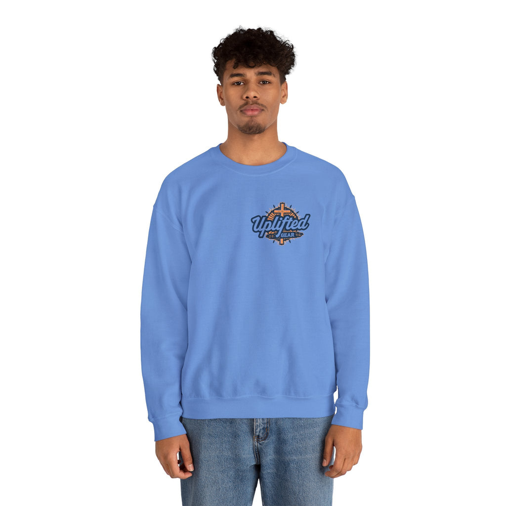 Theologian in Training Sweatshirt – Open Bible & Cross Christian Sweatshirt for Faithful Growth Printify