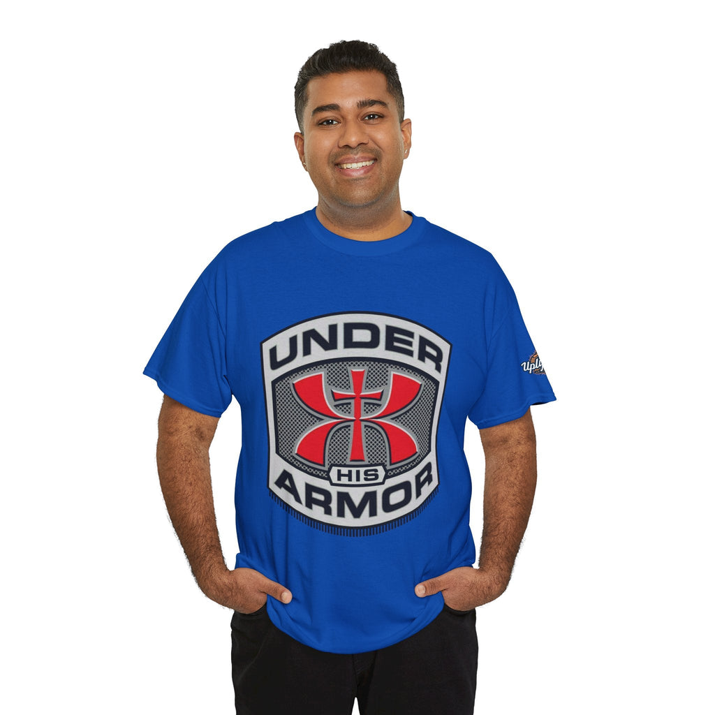 Under HIS Armor Christian T-Shirt — Faith-Inspired Under Armour Style Printify