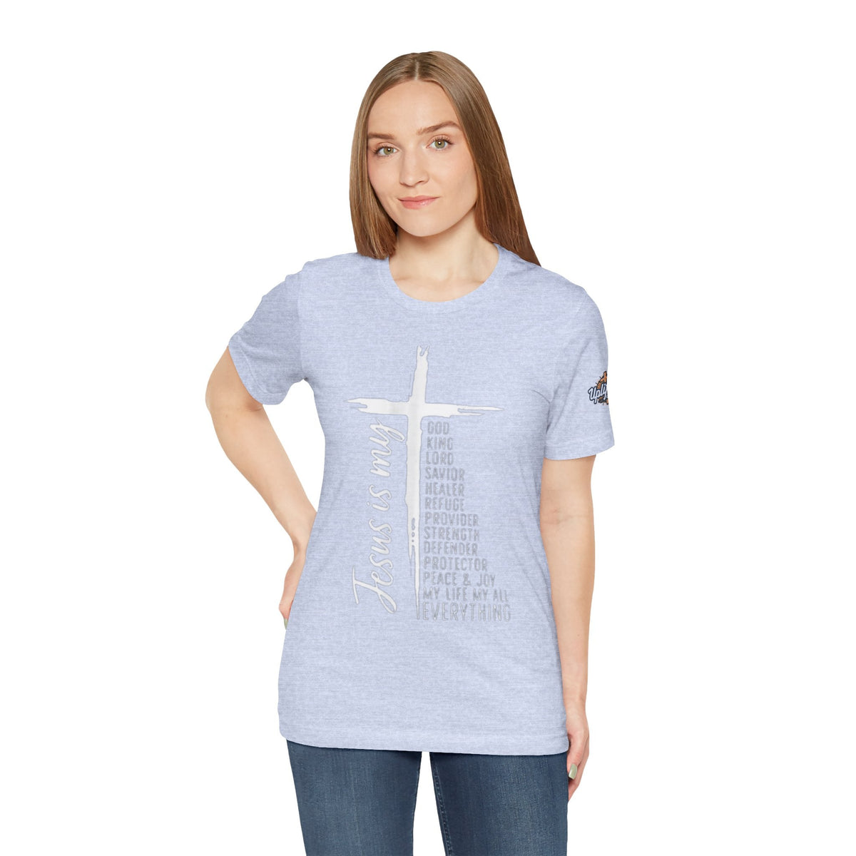 Jesus Is My Everything T-shirt – Cross List God King Lord Savior Christian T-shirt for Total Surrender Faith Printify