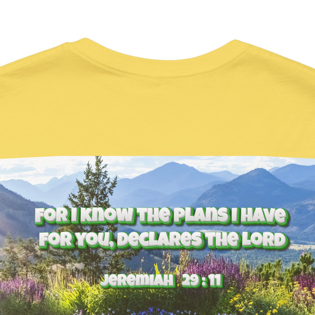 Bible Verse Unisex Tee - Jeremiah 29 : 11 Printify