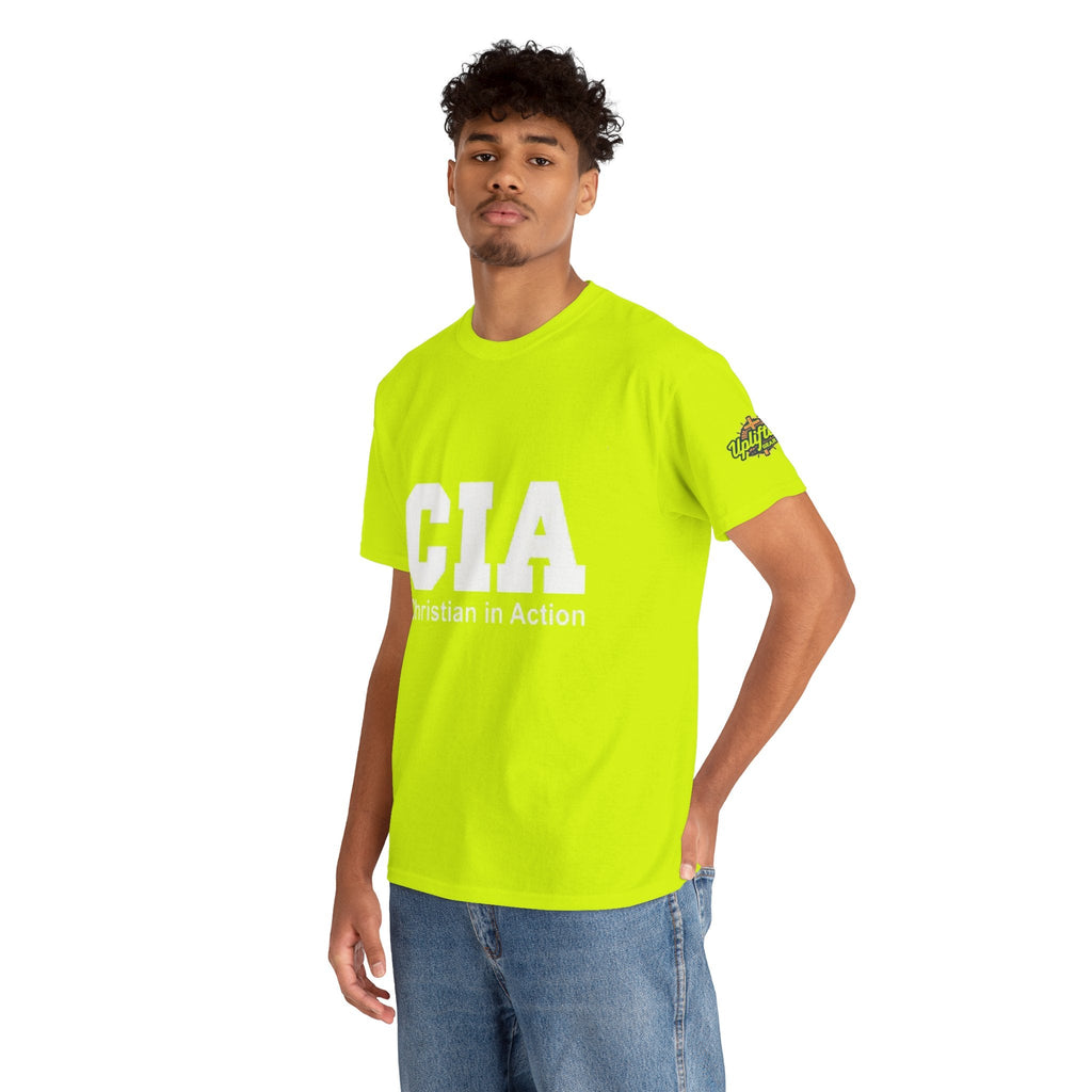 CIA Christian in Action T-shirt - Funny Faith Parody T-shirt - Mission Ready Apparel Printify