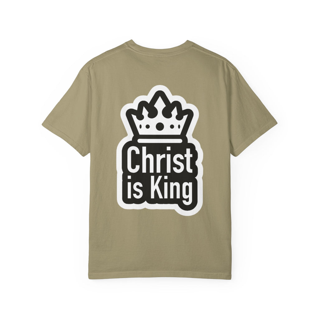 Christ is King T-Shirt – Bold Crown & Cross Christian Tee for Unashamed Faith Printify