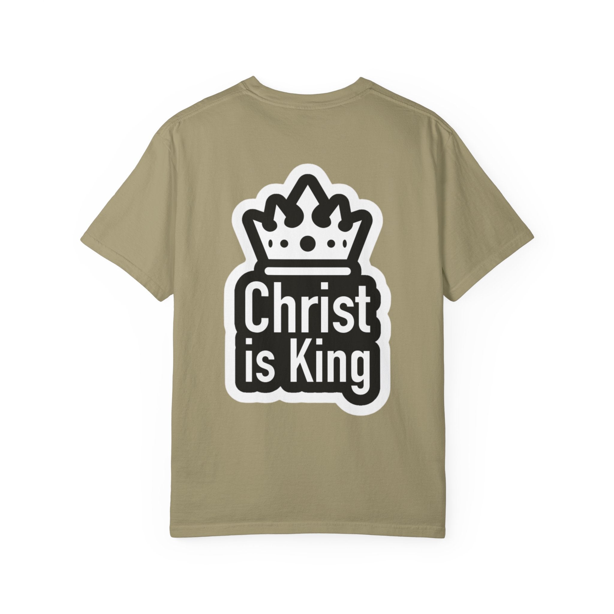 Christ is King T-Shirt – Bold Crown & Cross Christian Tee for Unashamed Faith Printify