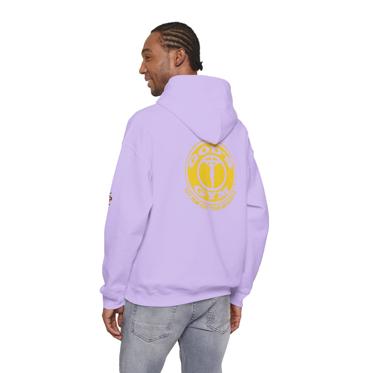 God's Gym Hoodie — "Let Him Lift Your Weights" Christian Fitness Hoodie Printify