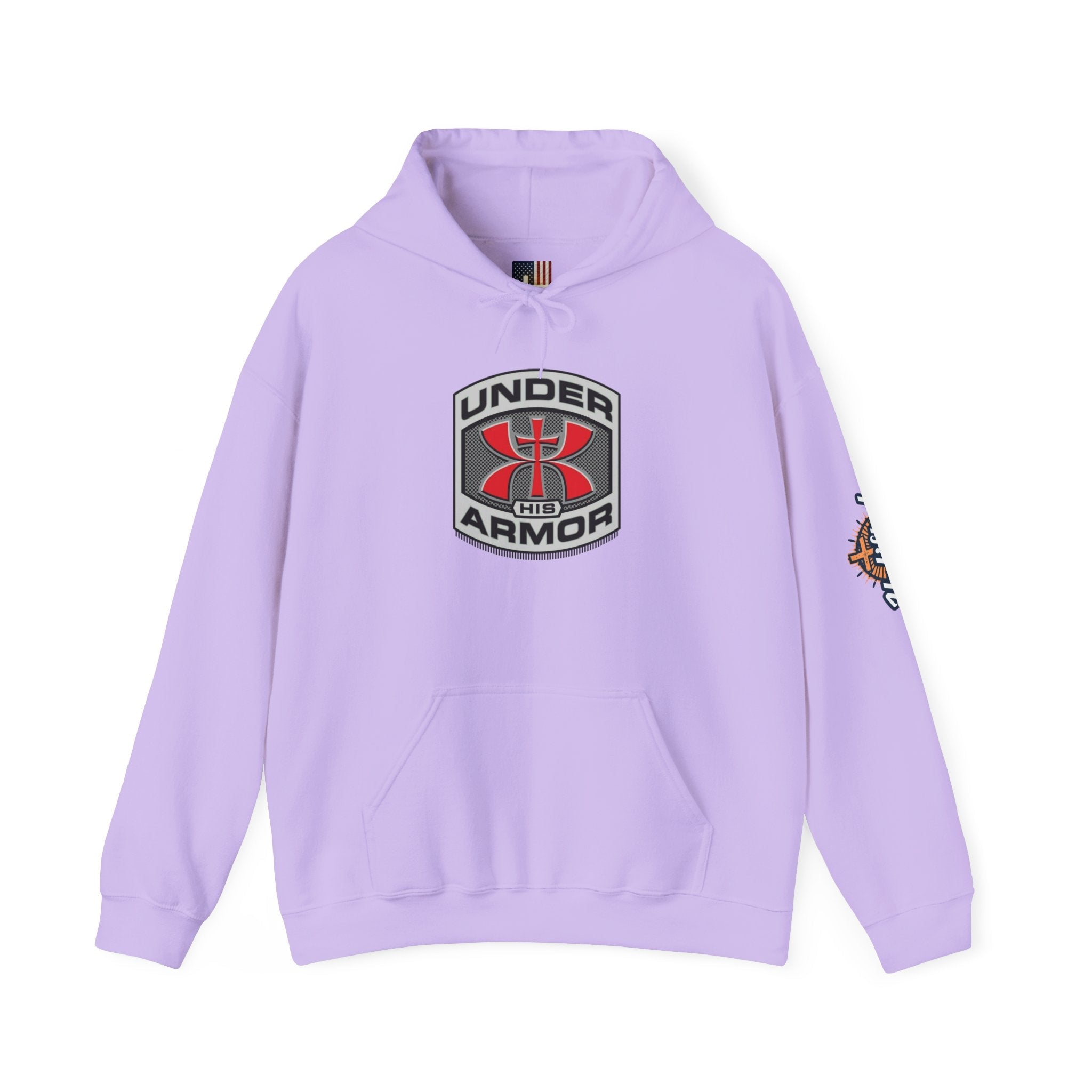 Under Armor Logo Hoodie — Black Athletic Pullover Printify