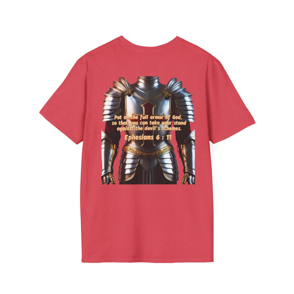 Religious Graphic Armor Of God Design - Unisex Softstyle T-Shirt Printify